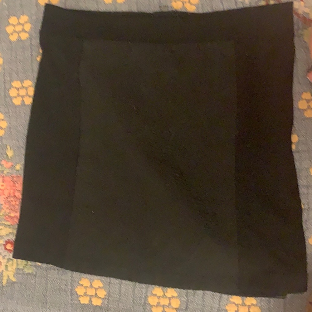 Black mini skirt